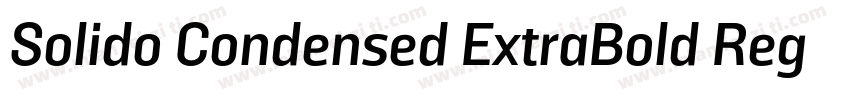 Solido Condensed ExtraBold Regular字体转换